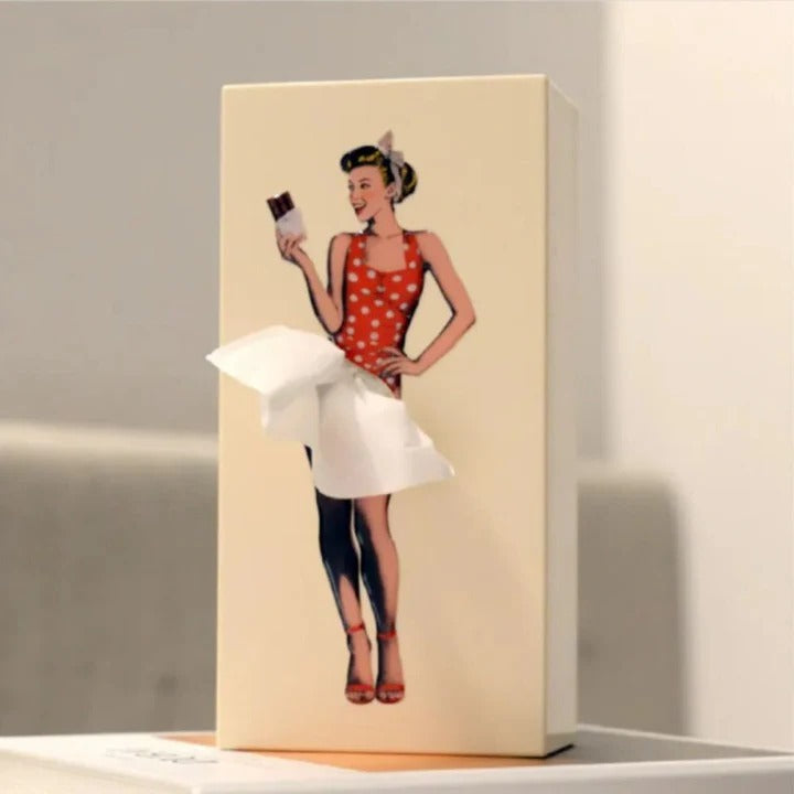 Creative Flying Skirt Tissue Holder for Living Room and Office