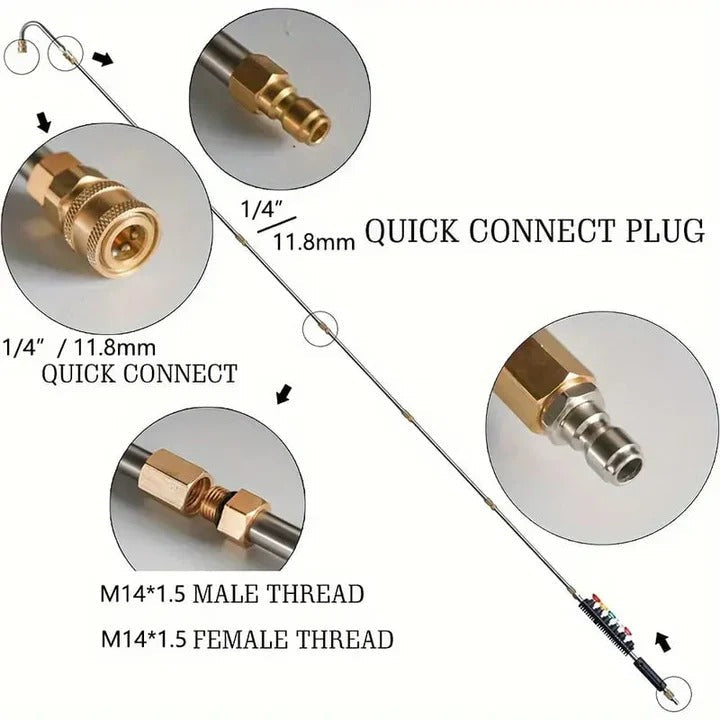 Telescoping Pressure Washer Wand Kit – Fits 4000 PSI Systems