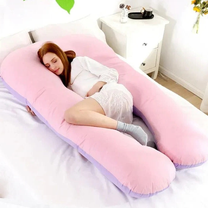 U-Shaped Body Pillow – Adjustable Full-Length Cushion for Sleep