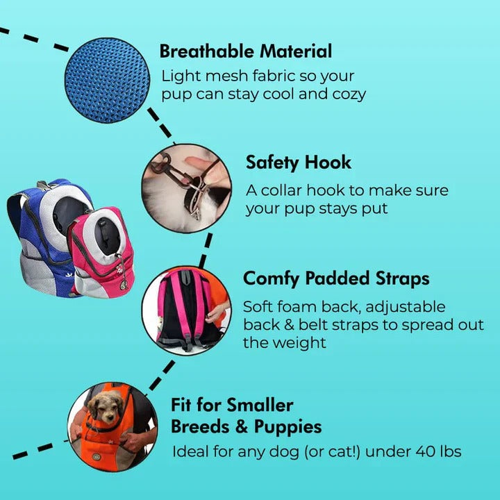 Front Facing Dog Carrier Backpack For Pets