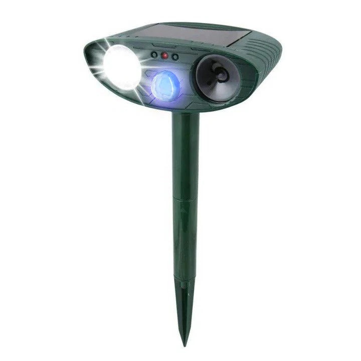 Solar-Powered Rabbit Repeller – Ultrasonic Humane Pest Deterrent