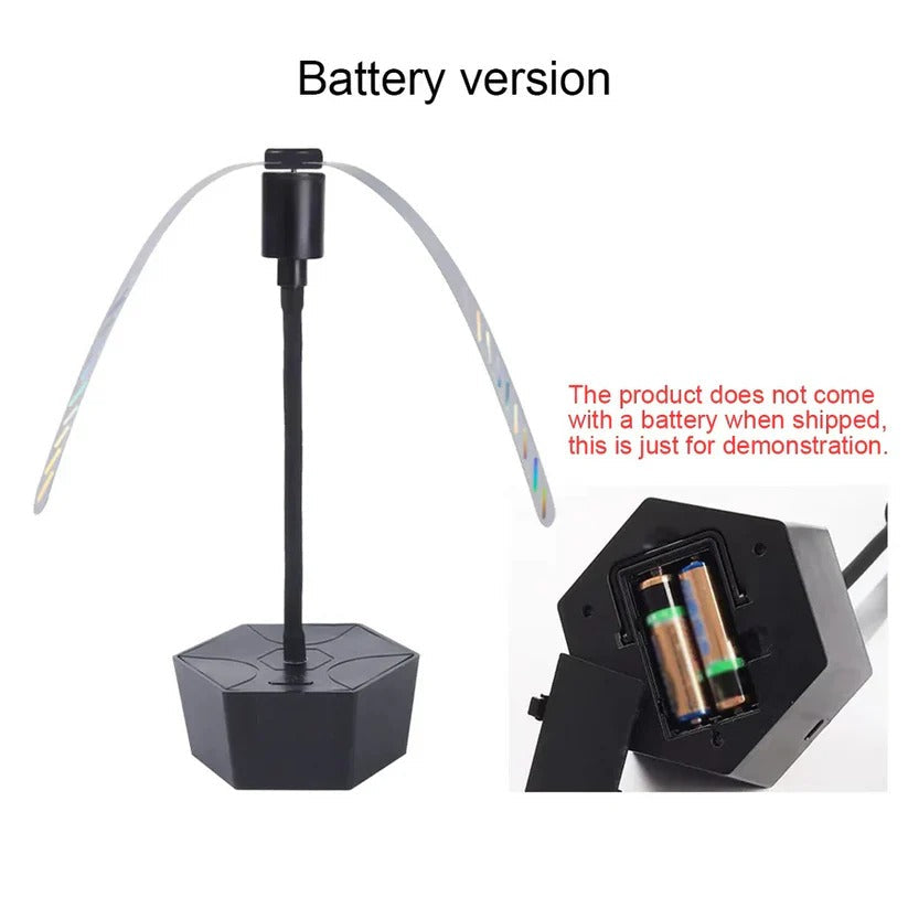 Battery Powered Fly Deterrent Fan for Picnic Tables