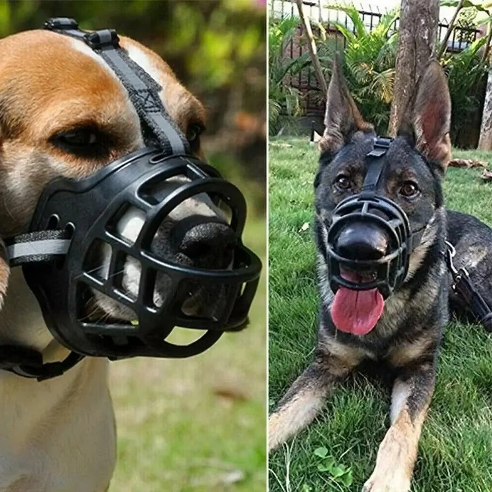 Reflective Dog Muzzle with Adjustable and Breathable Design