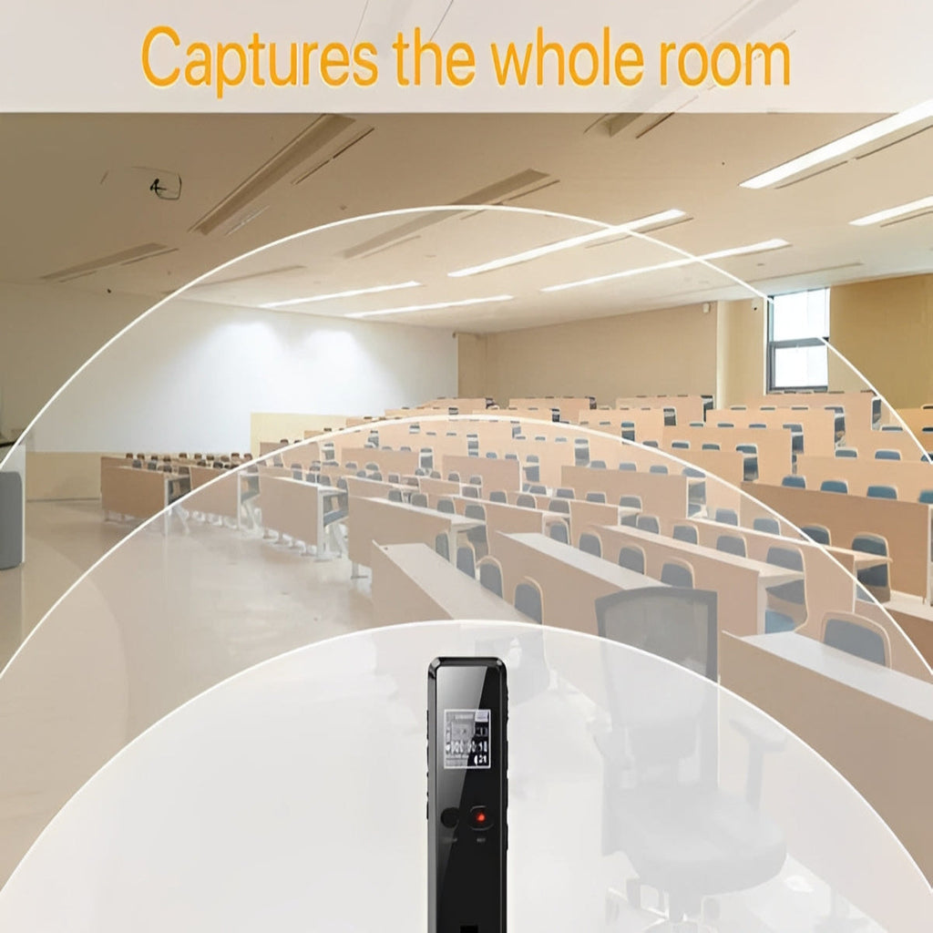 Digital Voice Recorder with Auto Save and Playback Speaker