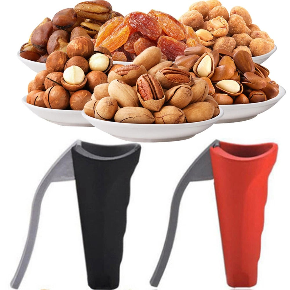 Stainless Steel Nutcracker Tool with Non-Slip Handles