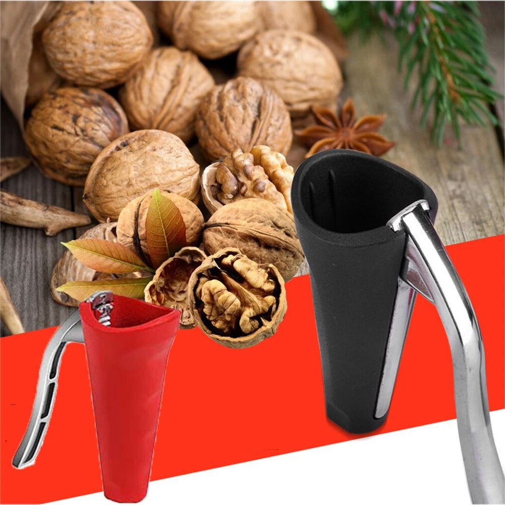 Stainless Steel Nutcracker Tool with Non-Slip Handles
