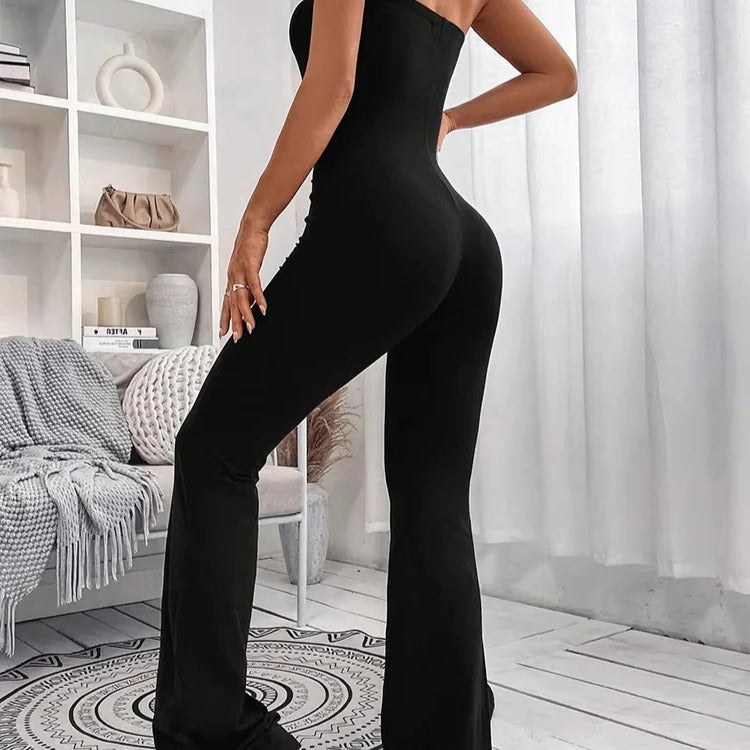 Casual Summer Jumpsuit-Style Pants for Women with Adjustable Waist, Slim Fit