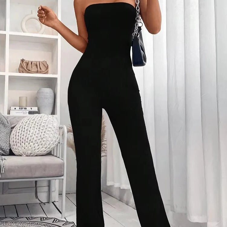 Casual Summer Jumpsuit-Style Pants for Women with Adjustable Waist, Slim Fit