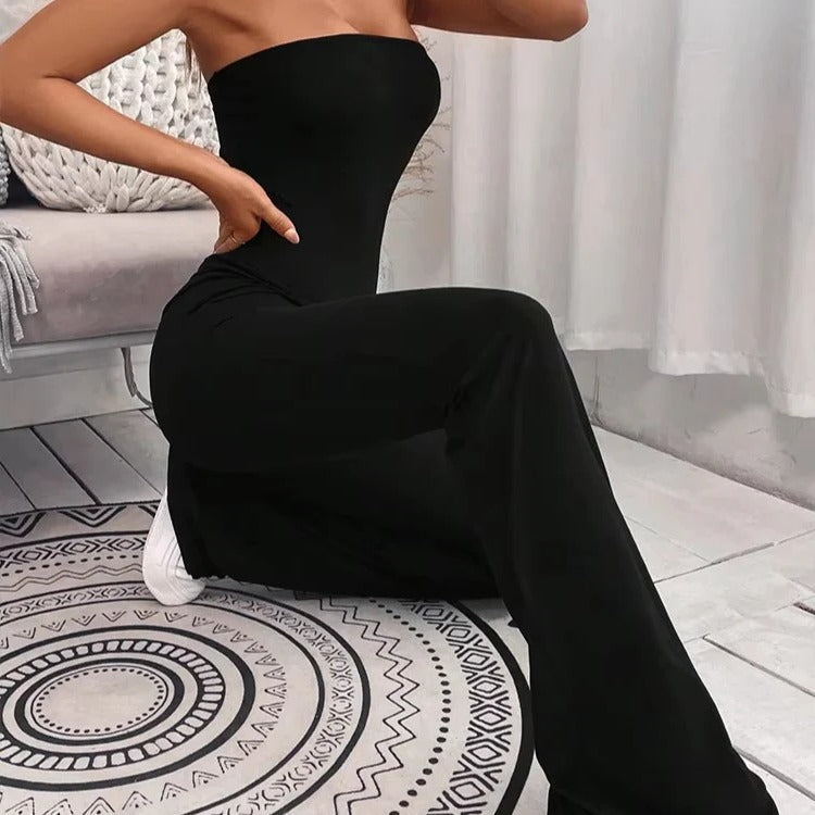 Casual Summer Jumpsuit-Style Pants for Women with Adjustable Waist, Slim Fit