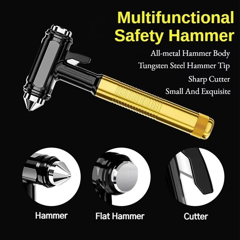 Metal Car Emergency Tool with Window Breaker and Seatbelt Cutter