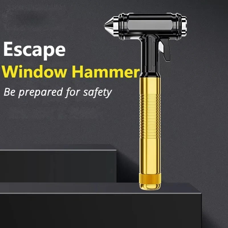 Metal Car Emergency Tool with Window Breaker and Seatbelt Cutter