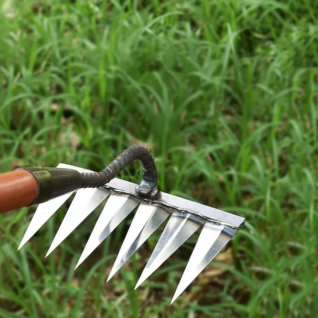 Carbon Steel Garden Weeding Rake, Hand Tool