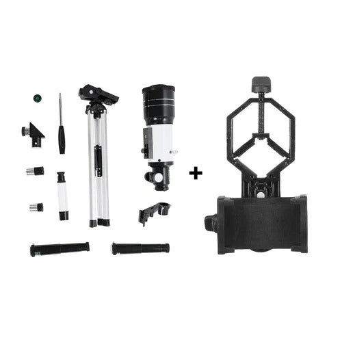 Astronomical Refractor Telescope with Multiple Eyepieces