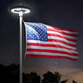 Solar LED Flagpole Light for Continuous Nighttime Visibility