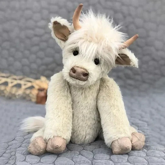 Plush Highland Cow Figure