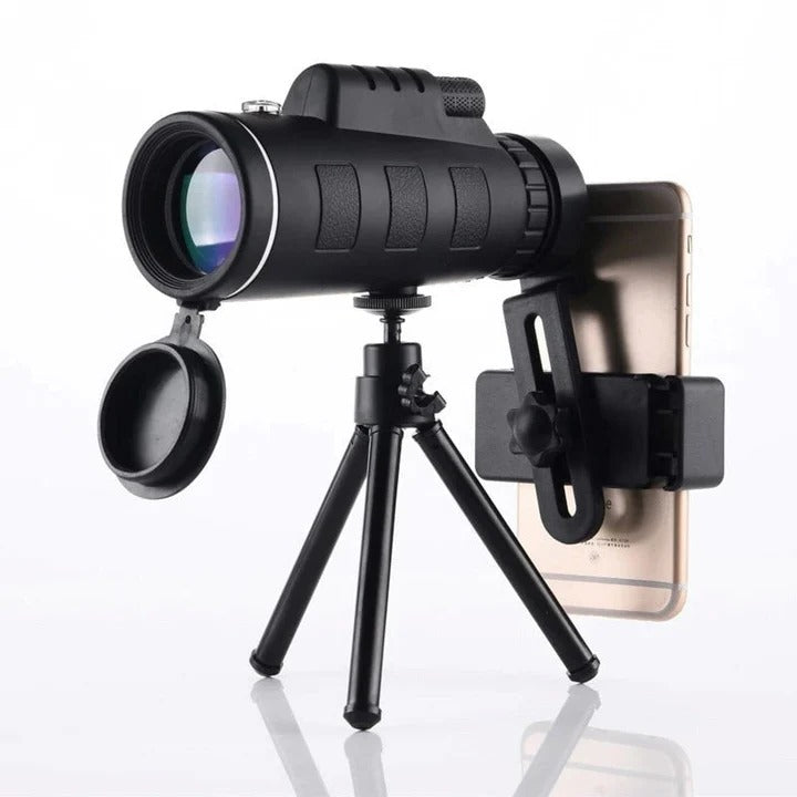 Monocular Telescope with Tripod and Phone Holder