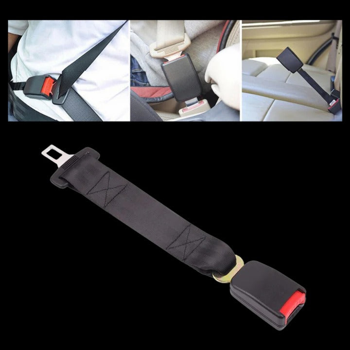 Adjustable Seat Belt Extender with Buckle Tongue Fit