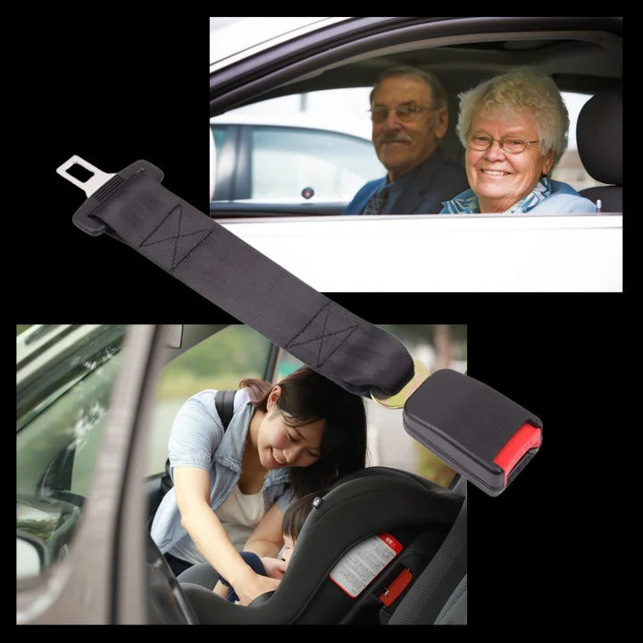 Adjustable Seat Belt Extender with Buckle Tongue Fit