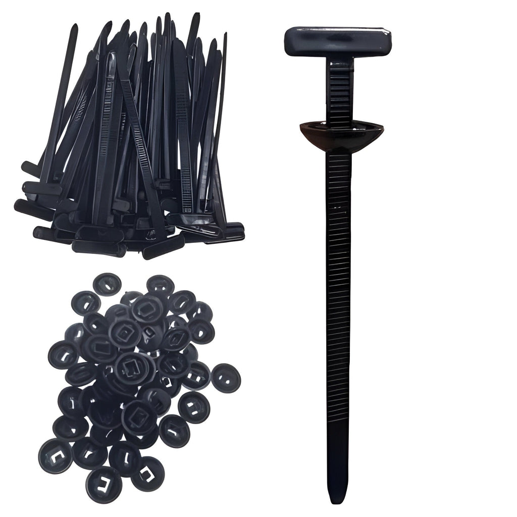 Nylon Zip Tie Set, 50 Pack for Bundling and Organizing Cords
