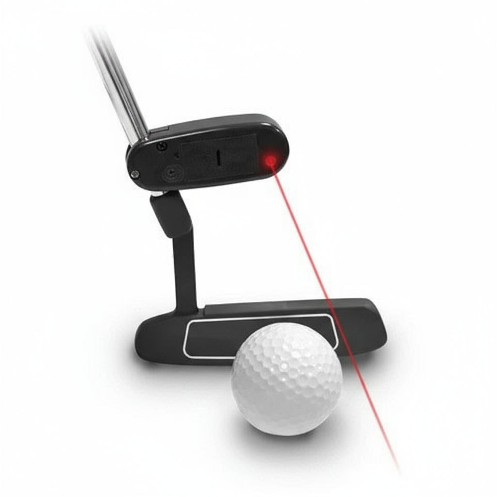 Shaft Mounted Laser Putting Guide for Golf Practice