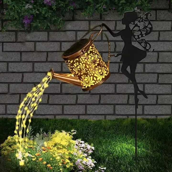 Solar Powered with Metal Frame and LED Light