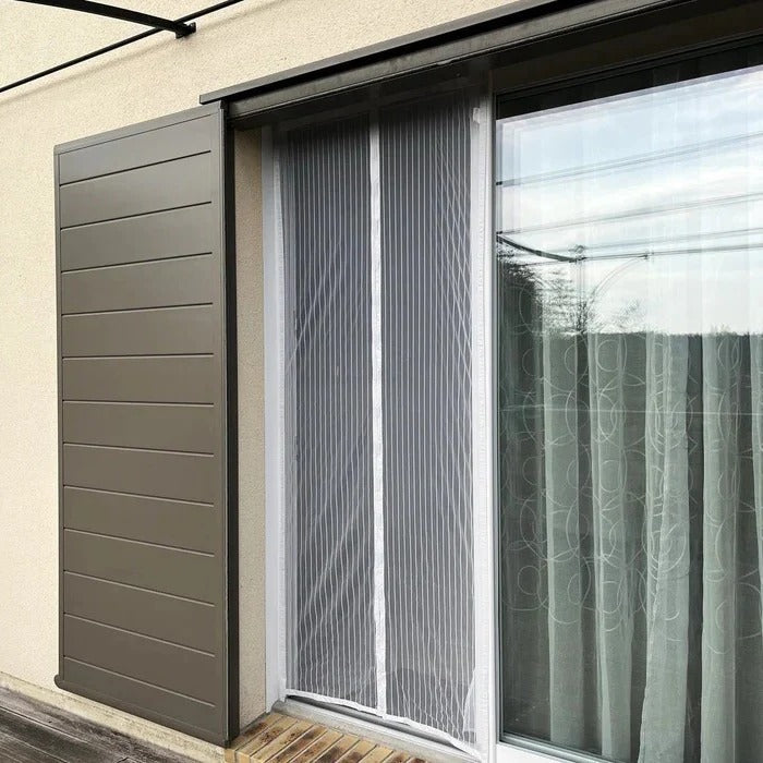 Magnetic Door Net with Mesh and Adhesive Mounting