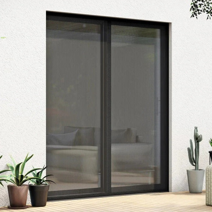 Magnetic Door Net with Mesh and Adhesive Mounting