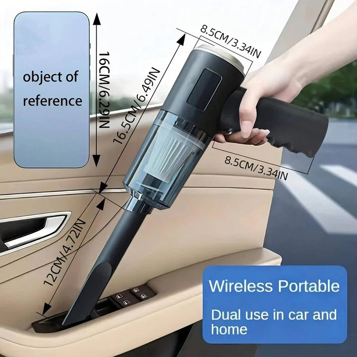 Cordless Handheld Car Vacuum with USB Charging