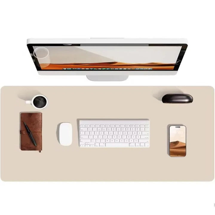 PU Leather Desk Mat With Textured Backing Surface for Workspace
