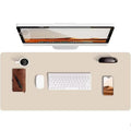 PU Leather Desk Mat With Textured Backing Surface for Workspace