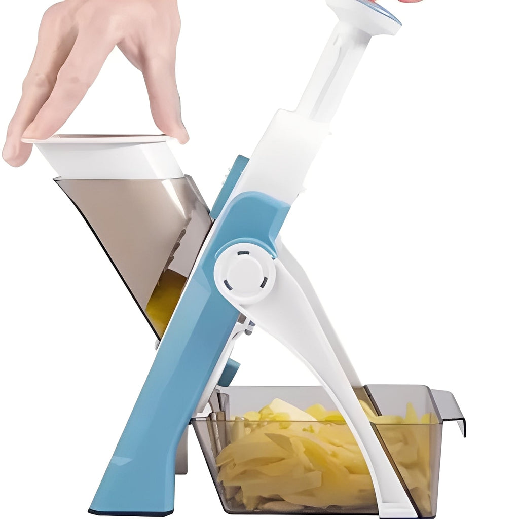 Vegetable Slicer with 5 Interchangeable Blades and Tray