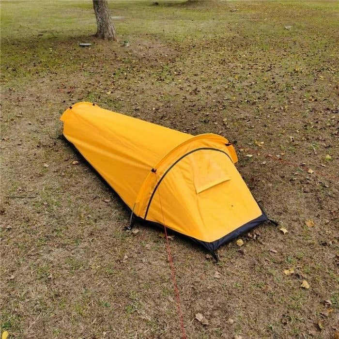 Portable Single Person Camping Tent With Mesh Vent Panels