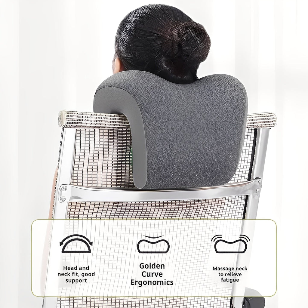 Adjustable Headrest Pillow for Office Chairs with Removable Cover