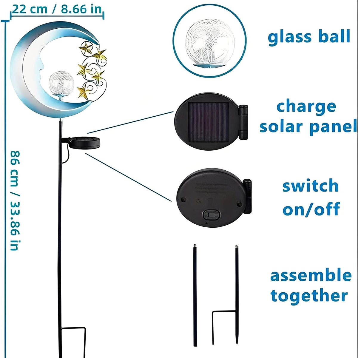 LED Solar Garden Decor Lights, Pathway and Yard Illumination