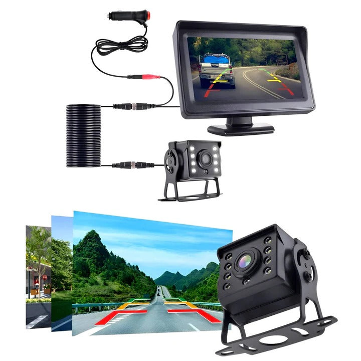 Wireless Vehicle Backup Camera and Rear View Monitor System