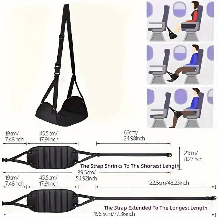 Hanging Foot Rest With Adjustable Straps, Set of 2