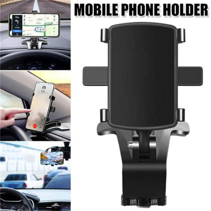 Car Phone Holder with Adjustable Rotation and Multi Position Mounting