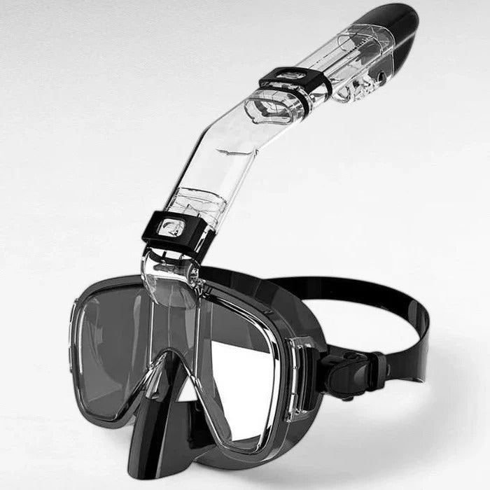Snorkeling Mask with Dry Top Tube and Adjustable Strap Design