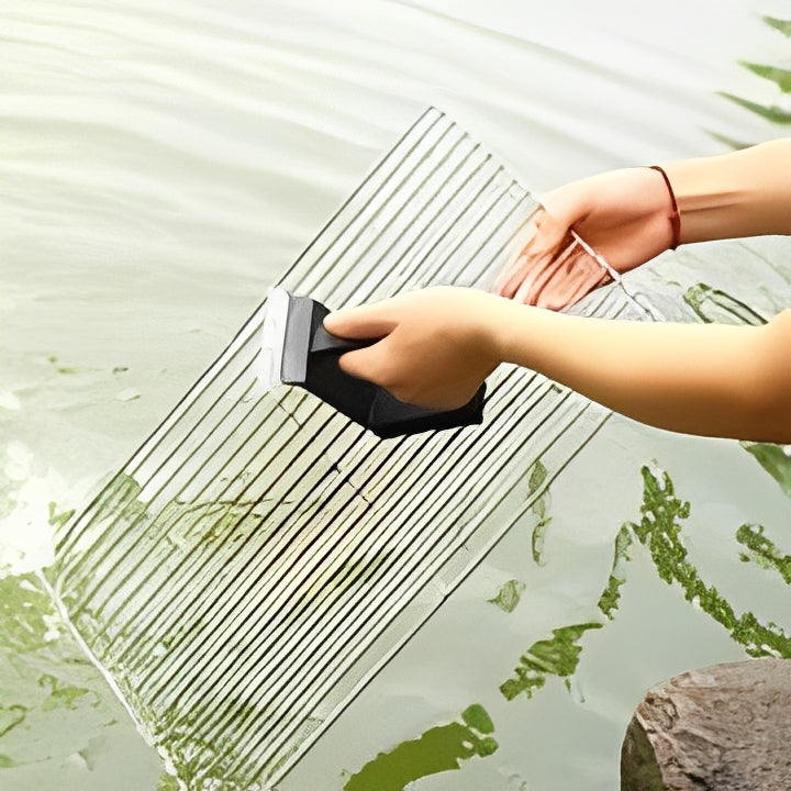 BBQ Grill Cleaning Brush 3 in 1 with Sponge Pad and Scraper