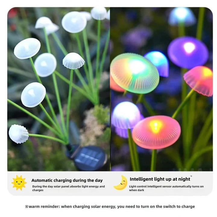 Solar Garden Light with Jellyfish Design and Color Changing LEDs