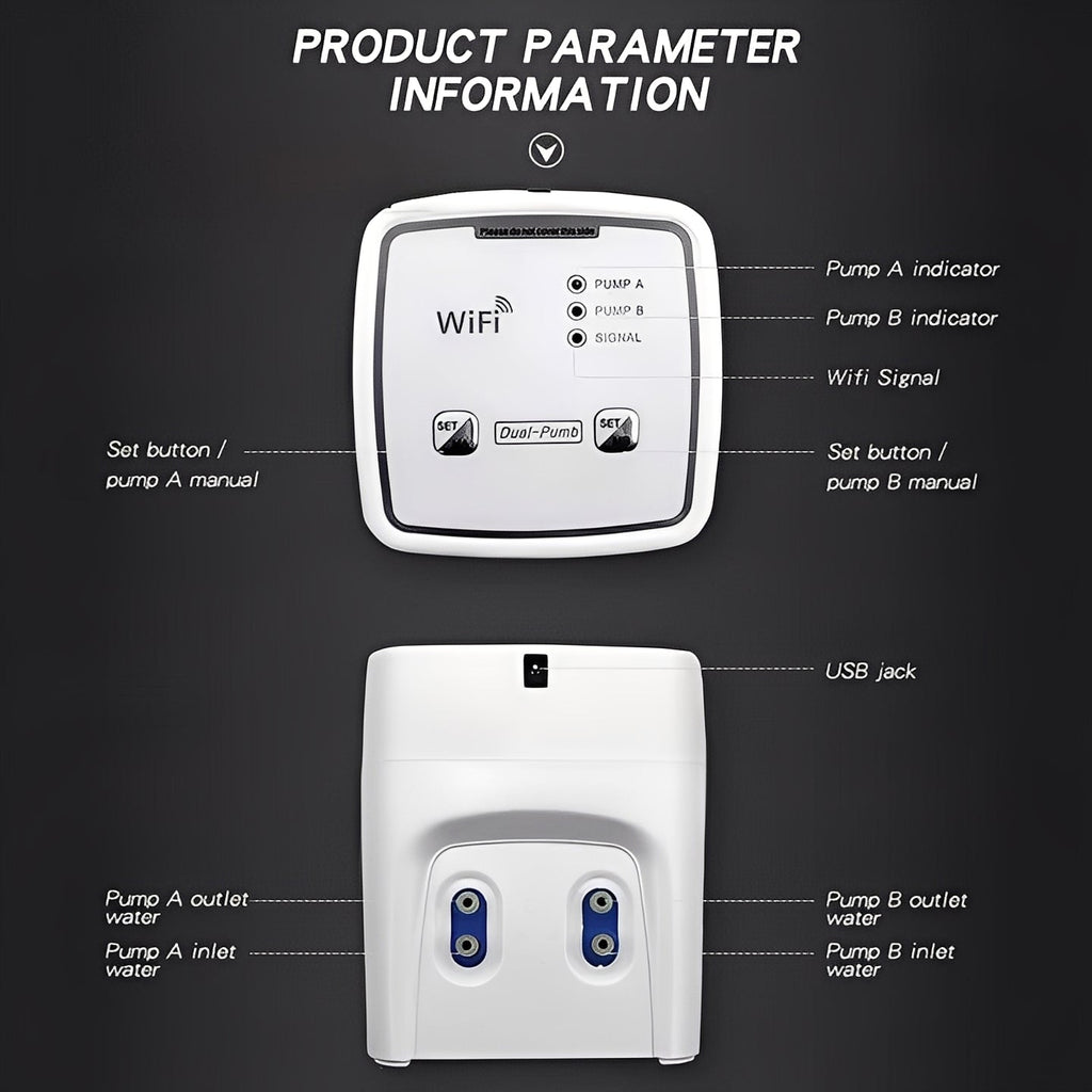 Plant Waterer with WiFi App Control and Drip System