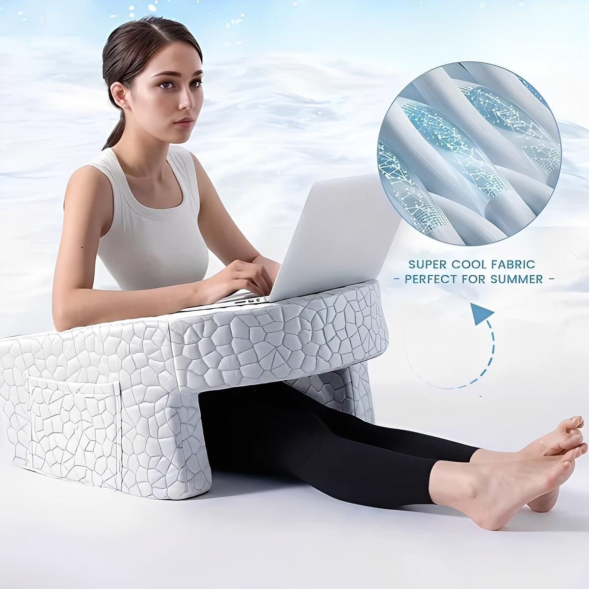 Reading Pillow with Memory Foam and Washable Cover