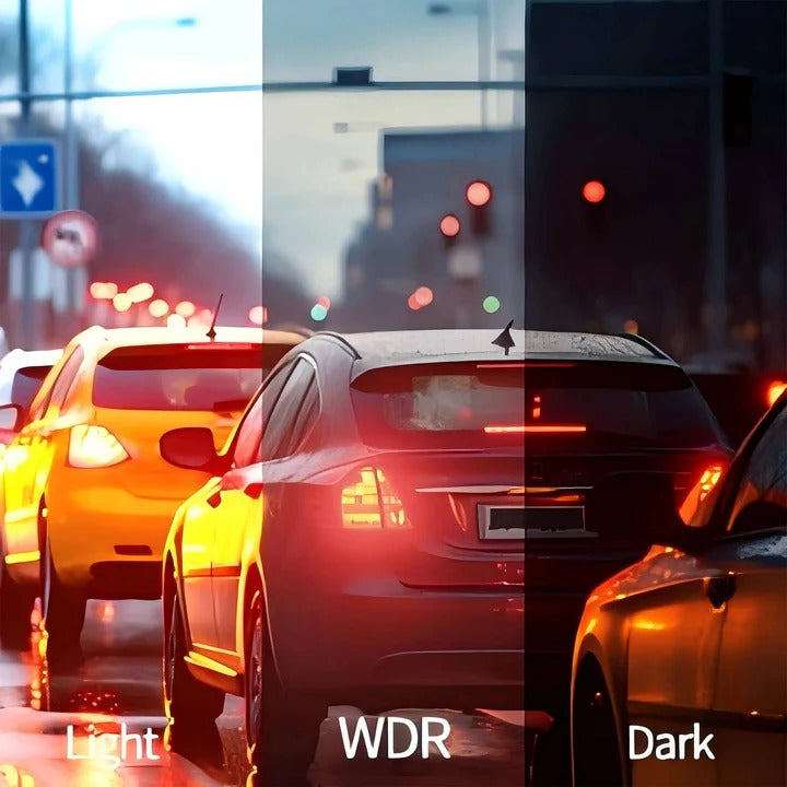 Front and Rear Dash Cam with Four Cameras and WiFi Connectivity