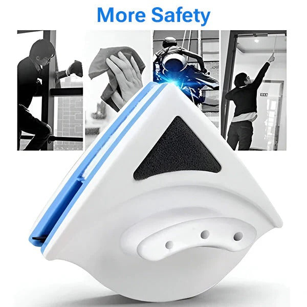 Window Cleaner Tool with Magnetic Design for Double Glazed Glass