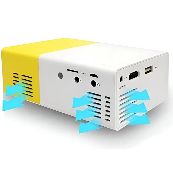 Media Projector with Connectivity for Phones, Laptops, and USB