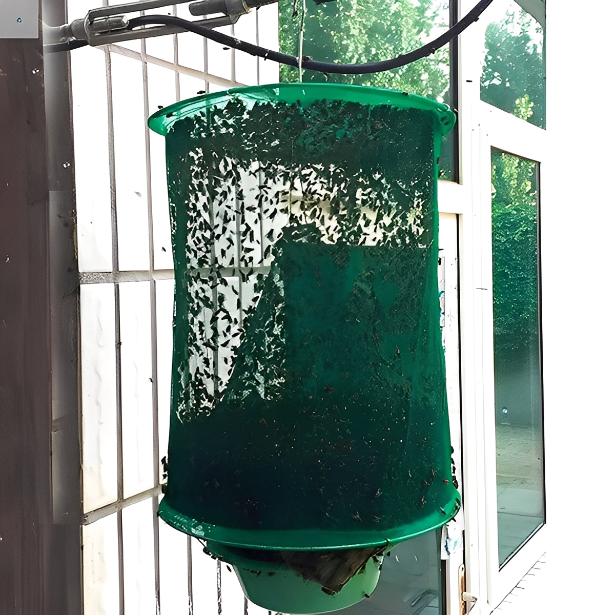 Reusable Outdoor Fly Trap Device with Washable Design