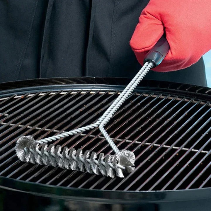 BBQ Grill Cleaning Brush with Stainless Steel Bristles