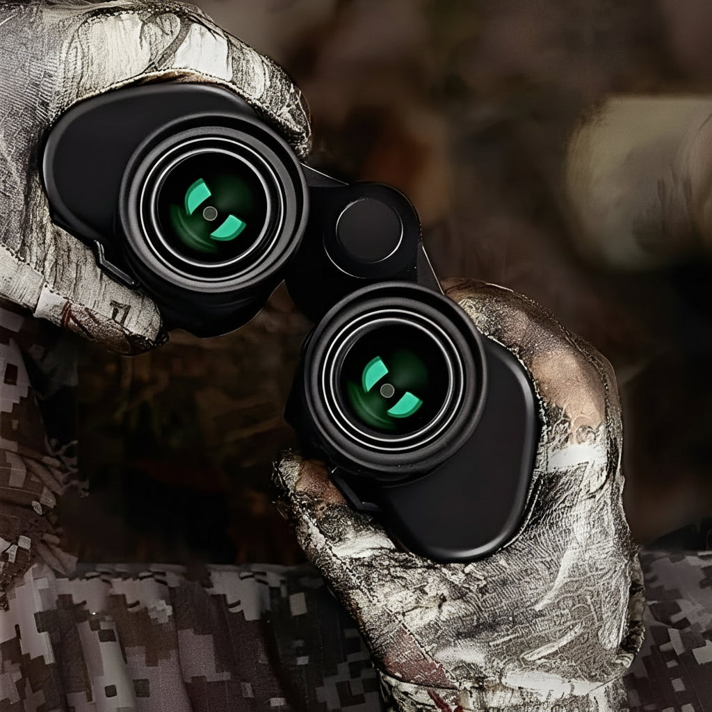 Binoculars with Adjustable Focus and Smartphone Adapter
