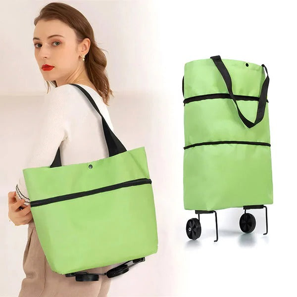 Foldable Shopping Cart for Portable Use and Storage
