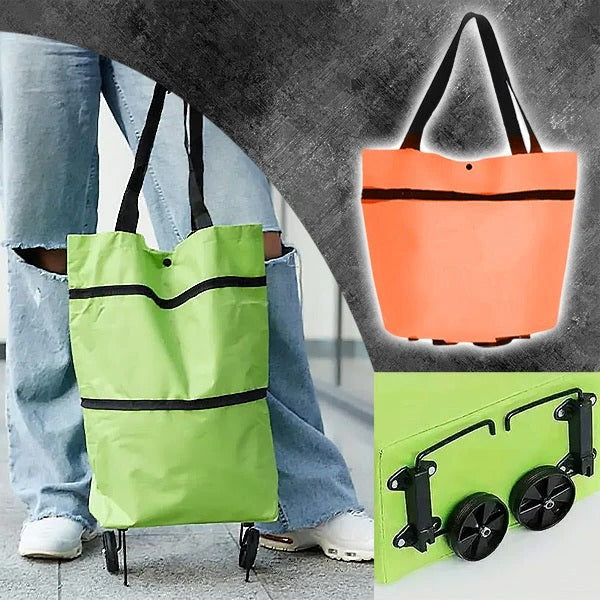 Foldable Shopping Cart for Portable Use and Storage